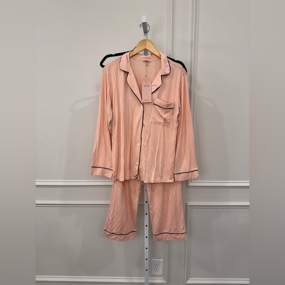 Eberjey Gisele Pajama Set in Rose - Picture 2 of 9